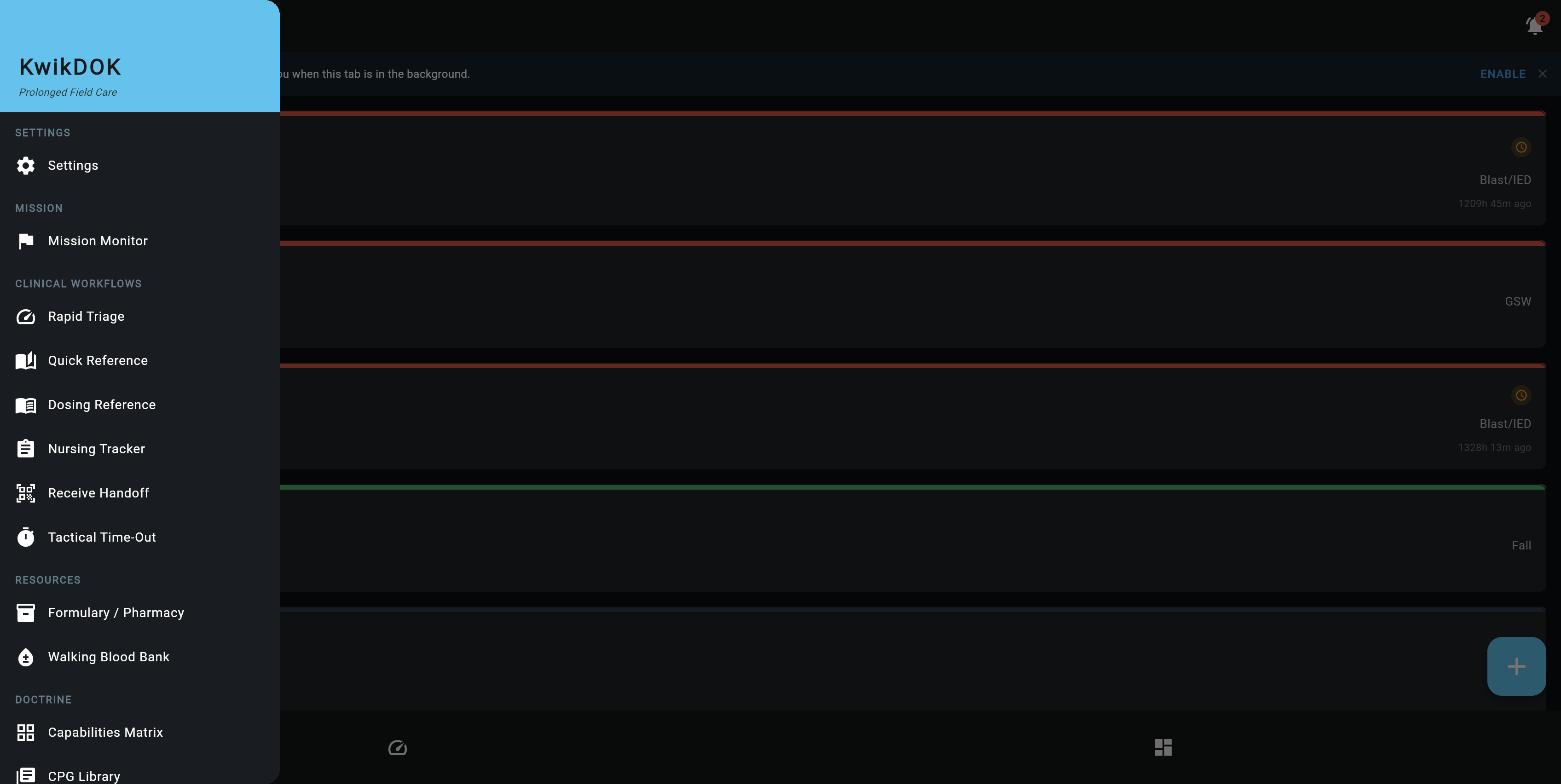 Sidebar navigation drawer